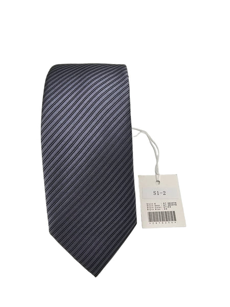SLIM TIE S1-2 CHARCOAL T/T