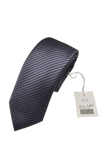 SLIM TIE S1-2 CHARCOAL T/T