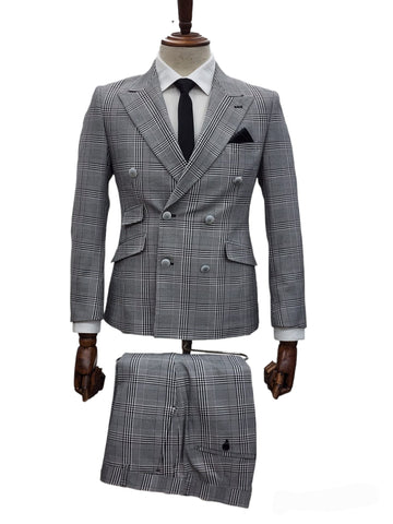 GT6DB-1251 WHITE/PLAID (R11-B)