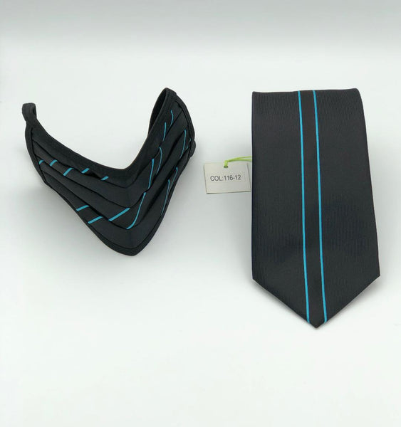 Classic Tie & Face Mask Set, 116-12 Turquoise