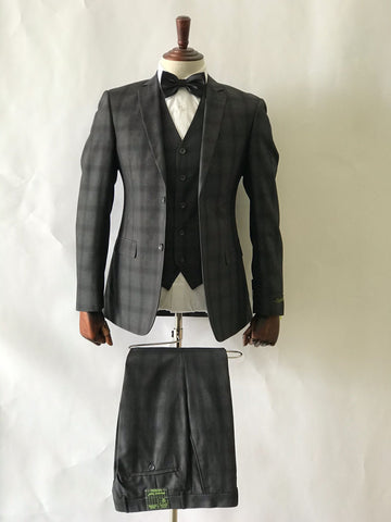 GTS2+V-278 PLAID CHARCOAL R5-B