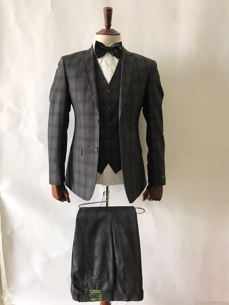 GTS2+V-278 PLAID CHARCOAL R5-B