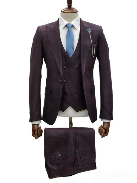 GT1P+V-0223 BURG/RED/PLAID (R26-A)